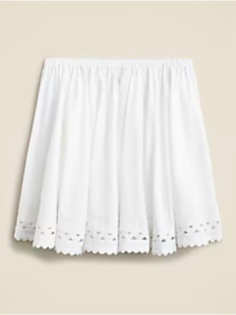 J. Crew - Mini Skirt with Rickrack Trim in Cotton Poplin